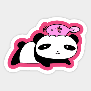 Axolotl and Panda Sticker